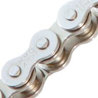 🚲 kmc 415h single speed chain: silver, 1/2" x 3/16", 98l - a reliable choice for smooth cycling logo