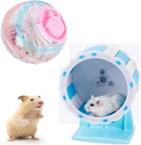 img 4 attached to 🐹 Discover the Ultimate JUILE YUAN Quiet Hamster Exercise Wheel and Mini Running Activity Ball Toy - Perfect for Hamsters, Gerbils, Mice, and Other Small Pets!