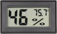 🌡️ qooltek mini digital hygrometer thermometer: precise indoor humidity monitor for cars, incubators, and pet climates logo