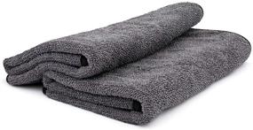 img 4 attached to 🧽 The Rag Company 2-Pack: Professional Korean 70/30 Blend Twist Loop Microfiber Drying Towels - 20 in. x 24 in. - 850gsm