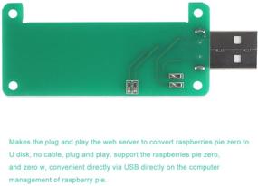 img 1 attached to 🍓 Raspberry Pi Zero W USB-A Addon Board V1.1: Plug and Play with Full Sized USB Type-A Connector and Protective Case (Deep Green)