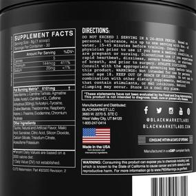 img 3 attached to 🏋️ BLACKMARKET CUTS Thermogenic Pre Workout: Fruit Punch Flavor & Energizing Preworkout Drink for Both Men and Women - 30 Servings