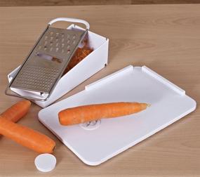 img 1 attached to 🔪 NRS Healthcare Kitchen Spread Board: Spike and 3-in-1 Grater