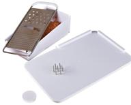 🔪 nrs healthcare kitchen spread board: spike and 3-in-1 grater logo