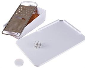 img 2 attached to 🔪 NRS Healthcare Kitchen Spread Board: Spike and 3-in-1 Grater