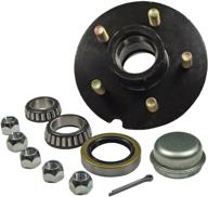 🚗 trailer hub kit for 1-3/8" inner / 1-1/16" outer tapered spindle - 5 bolt on 4-1/2" bolt circle by rigid hitch logo