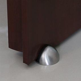 img 1 attached to 🚪 Sumnacon Floor Door Stopper: 10 Pcs Stainless Steel with Rubber Bumper - Heavy Duty Safety Doorstop for Home & Commercial Use, Floor Mounted with Hardware Screws
