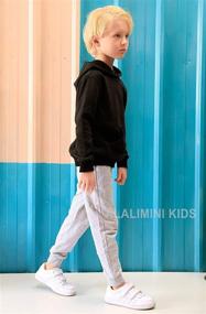 img 1 attached to ALALIMINI Hoodies Sweatshirt Pullover Toddler Boys' Clothing for Fashion Hoodies & Sweatshirts