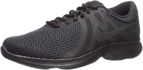 img 4 attached to NIKE Revolution Running Black Regular Sports & Fitness for Running