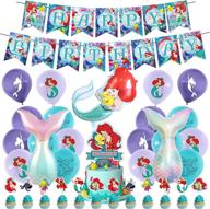 mermaid birthday decorations balloons supplies logo