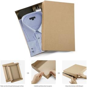 img 2 attached to 10-Pack MESHA Extra Large Cardboard 🎁 Shirt Gift Boxes for Clothing and Presents