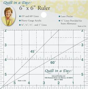 img 1 attached to 📐 Quilt In A Day 6x6 Ruler: Your Perfect Patchwork Partner