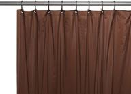 🛁 carnation home fashions 3-gauge vinyl shower curtain liner with metal grommets, brown, 72" x 72" - durable and stylish bathroom essential logo