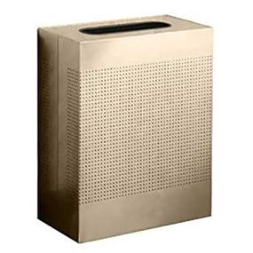 img 1 attached to 🗑️ Rubbermaid Commercial Silhouette Designer Wastebasket: 40-Gallon, Rectangular, Desert Pearl - FGSR18ERBDP