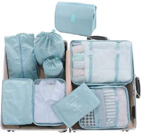 img 4 attached to Efficient Belsmi Set Packing Cubes with Shoe Travel Accessories: Ultimate Packing Organizers