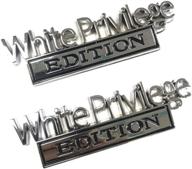 🚗 [2pcs] silver black car truck 3d emblem fender badge sticker decal, letter edition logo