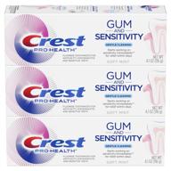 🦷 crest pro-health gum and sensitivity toothpaste - gentle cleaning for sensitive teeth (pack of 3, 4.1 oz) logo