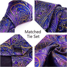 img 3 attached to 👔 Timeless Style: Paisley Handkerchief Classic Necktie for Business Men's Accessories