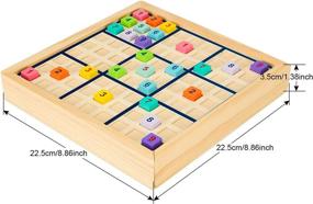 img 2 attached to 🎨 Colorful Wooden Sudoku Puzzle Drawer
