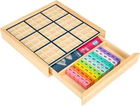 img 4 attached to 🎨 Colorful Wooden Sudoku Puzzle Drawer