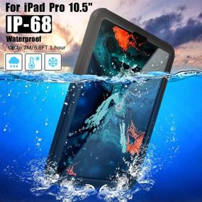 img 3 attached to 📱 AICase iPad Pro 11 Inch Waterproof Case: IP68 Protection, 360 Degree Slim Dual Layer Armor for Shockproof Shield, Built-in Kickstand and Lanyard - 2018 iPad Pro 11