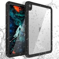 📱 aicase ipad pro 11 inch waterproof case: ip68 protection, 360 degree slim dual layer armor for shockproof shield, built-in kickstand and lanyard - 2018 ipad pro 11 logo