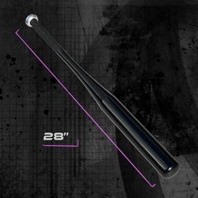 img 1 attached to 🤺 28-Inch KOTIONOK Baseball Bat - Self-Defense Softball Black Bat - Lightweight Aluminum Alloy – Ideal for Home Defense and Kids