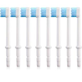 img 4 attached to 🚿 8-Pack Replacement Dental Water Jet Nozzle Accessories for Waterpik Water Flossers (WP-100) & Oral Irrigators