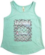 tough triblend california umbrella charcoal girls' clothing for tops, tees & blouses logo