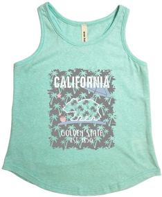 img 3 attached to Tough Triblend California Umbrella Charcoal Girls' Clothing for Tops, Tees & Blouses