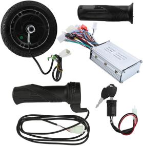 img 2 attached to 🛴 Ohcoolstyle 24V 350W Metal Wheel Brushless Hub Motor Kit 8-inch Electric Scooter Conversion Set