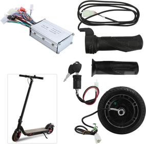 img 4 attached to 🛴 Ohcoolstyle 24V 350W Metal Wheel Brushless Hub Motor Kit 8-inch Electric Scooter Conversion Set