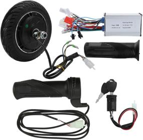 img 3 attached to 🛴 Ohcoolstyle 24V 350W Metal Wheel Brushless Hub Motor Kit 8-inch Electric Scooter Conversion Set