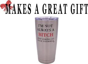 img 1 attached to Always Kidding Tumbler Insulated Sarcastic