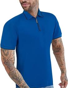 img 4 attached to Atwfo Mens Shirt - Collared Single Sleeve Shirt for Men's Clothing
