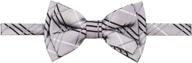 👔 enhance your style with retreez tartan microfiber pre-tied boys' bow ties logo