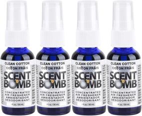 img 1 attached to 🌬️ Scent Bomb Clean Cotton Air Freshener - 4 Pack: Super Strong & 100% Concentrated