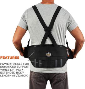 img 1 attached to Ergodyne - 11107 ProFlex 1600 Back Support Brace: Enhanced Mobility and Extended Support for Maximum Comfort in Black