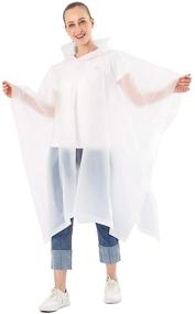 img 3 attached to 🌂 Occupational Health & Safety Adults Ponchos Packs with Drawstring - ANTVEE Products