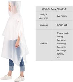 img 1 attached to 🌂 Occupational Health & Safety Adults Ponchos Packs with Drawstring - ANTVEE Products