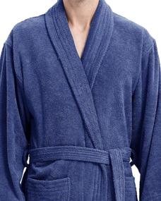 img 1 attached to 🛀 Luxury Shower Collar Cotton Bathrobe