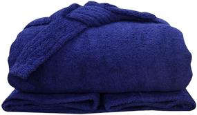 img 2 attached to 🛀 Luxury Shower Collar Cotton Bathrobe