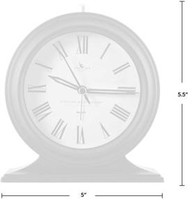 img 1 attached to ⏰ FirsTime & Co. Antolini Tabletop Clock: Stylish 5.5"H x 5"W Black Decor Piece