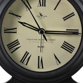 img 2 attached to ⏰ FirsTime & Co. Antolini Tabletop Clock: Stylish 5.5"H x 5"W Black Decor Piece