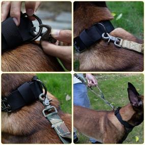 img 2 attached to 🐕 IronSeals Tactical Dog Training Bungee Leash with Quick Release Buckle and Control Handle