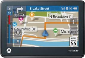 img 4 attached to Моторола Мотонав TN555: Портативный GPS-навигатор с Bluetooth и громкоговорителем на 4,3 дюйма - Навигация с легкостью!