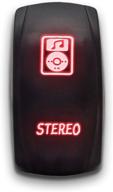 stereo stark etched rocker switch logo