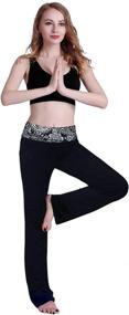 img 1 attached to HDE Foldover Athletic Workout Leggings