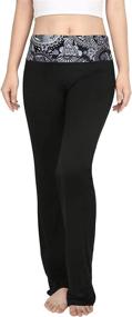 img 4 attached to HDE Foldover Athletic Workout Leggings