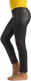 img 4 attached to Leather Leggings Stretch Skinny Trousers